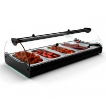 Vitrina calentador self-service 4 cubetas CSS4
