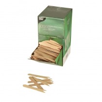 500 Tenedores para snacks madera pure 12,1 cm 