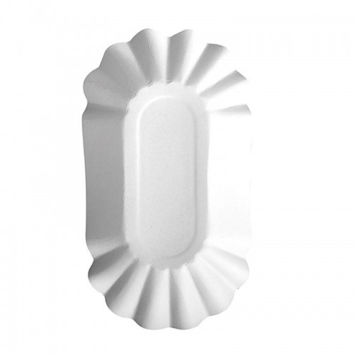 Comprar 250 Boles de cartón biodegradable gama Pure oval 10,5 cm x 20 cm x 3,5 cm blanco en Pepebar