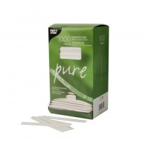 1000 Palillos, madera envueltos biodegradable gama Pure redondo 6,5 cm