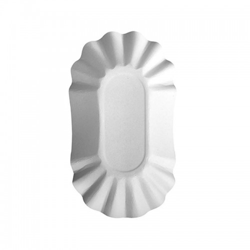Comprar 250 Boles de cartón biodegradable gama Pure oval 10,5 cm x 17,5 cm x 3 cm blanco en Pepebar