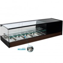 Vitrina de cristal recto con estante R-4IE - Pepebar Vitrina de cristal recto con estante R-4IE - Catálogo Vitrinas refrigeradas