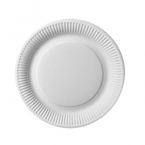 50 Platos, cartón biodegradable gama Pure redondo Ø 26 cm blanco extra resistente - Pepebar 50 Platos, cartón biodegradable gama Pure redondo Ø 26 cm blanco extra resistente