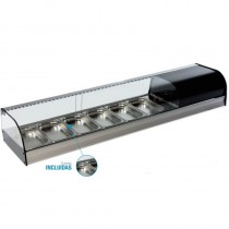 Vitrina para bares 6 cubetas GN 1-3 FR-6I - Pepebar Vitrina para bares 6 cubetas GN 1-3 FR-6I - Catálogo Vitrinas refrigeradas