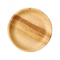 25 Platos, Hoja de palma biodegradable gama Pure redondo Ø 23 cm · 2,5 cm
