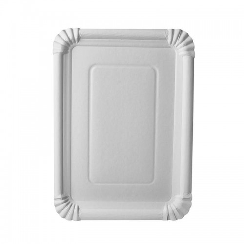 Comprar 250 Platos, cartón biodegradable gama Pure cuadrado 21,5 cm x 29 cm blanco en Pepebar