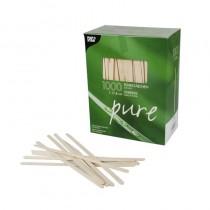 1000 Removedores, madera biodegradable gama Pure 17,8 cm x 5 mm