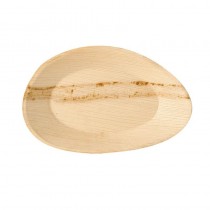 25 Platos, Hoja de palma biodegradable gama Pure oval 26 cm x 17 cm x 2,5 cm