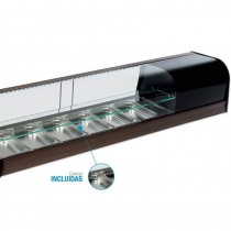 Vitrina de vidrio 1 estante 10 cubetas FR-10IE - Pepebar Vitrina de vidrio 1 estante 10 cubetas FR-10IE - Catálogo Vitrinas refrigeradas