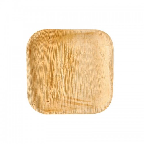 Comprar 6 Platos, Hoja de palma biodegradable gama Pure cuadrado 18 cm x 18 cm x 1,5 cm en Pepebar