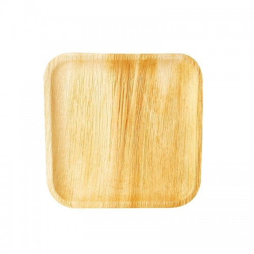 Comprar 25 Platos, Hoja de palma biodegradable gama Pure cuadrado 25,5 cm x 25,5 cm x 1,5 cm en Pepebar