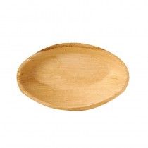 25 Platos, Hoja de palma biodegradable gama Pure oval 18 cm x 11,5 cm x 3 cm
