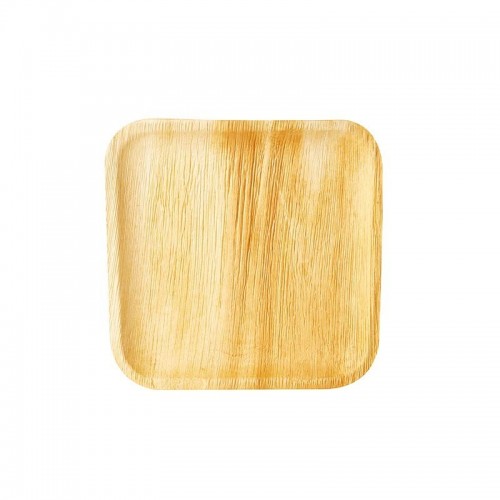 Comprar 6 Platos, Hoja de palma biodegradable gama Pure cuadrado 25,5 cm x 25,5 cm x 1,5 cm en Pepebar