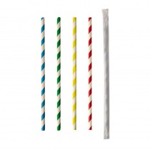 100 Cañitas de papel biodegradable gama Pure Ø 6 mm · 20 cm colores surtidos Stripes envuelto individualmente - Pepebar 100 Cañitas de papel biodegradable gama Pure Ø 6 mm · 20 cm colores surtidos Stripes envuelto individualmente - Catálogo Pajitas y cañitas biodegradables