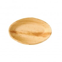 25 Boles, Hoja de palma biodegradable gama Pure oval 300 ml 20 cm x 12,5 cm x 3 cm