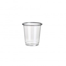 40 Vasos de Chupito, PLA biodegradable gama Pure 4 cl Ø 4,8 cm · 5 cm transparente