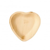 25 Platos, Hoja de palma biodegradable gama Pure 15,5 cm x 3 cm Corazón - Pepebar 25 Platos, Hoja de palma biodegradable gama Pure 15,5 cm x 3 cm Corazón