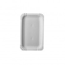 25 Platos, cartón biodegradable gama Pure cuadrado 10 cm x 16 cm blanco - Pepebar 25 Platos, cartón biodegradable gama Pure cuadrado 10 cm x 16 cm blanco
