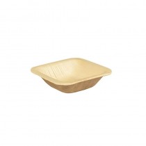 25 Boles, Hoja de palma biodegradable gama Pure cuadrado 40 ml 8 cm x 8 cm x 2 cm