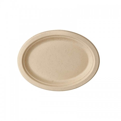 50 Platos de caña de azúcar biodegradable gama Pure oval 26 cm x 20 cm x 2 cm natural Comprar 50 Platos de caña de azúcar biodegradable gama Pure oval 26 cm x 20 cm x 2 cm natural en Pepebar