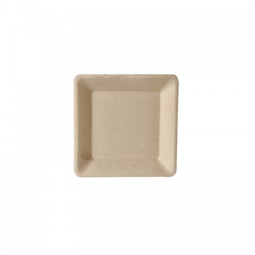 50 Platos de caña de azúcar biodegradable gama Pure cuadrado 15,5 cm x 15,5 cm natural Comprar 50 Platos de caña de azúcar biodegradable gama Pure cuadrado 15,5 cm x 15,5 cm natural en Pepebar