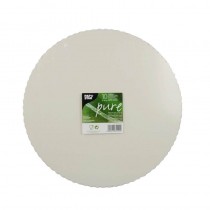 10 Bases de cartón para tarta biodegradable gama Pure redondo Ø 30 cm blanco con borde dentado - Pepebar 10 Bases de cartón para tarta biodegradable gama Pure redondo Ø 30 cm blanco con borde dentado