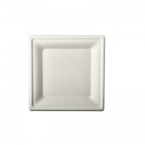 100 Platos de caña de azúcar biodegradable gama Pure cuadrado 20 cm x 20 cm blanco Comprar 100 Platos de caña de azúcar biodegradable gama Pure cuadrado 20 cm x 20 cm blanco en Pepebar