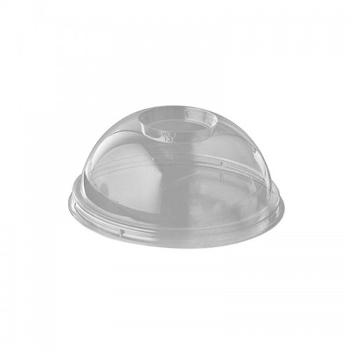 Comprar 100 Tapa, PLA biodegradable gama Pure redondo Ø 9,5 cm · 4,5 cm transparente con agujero en Pepebar