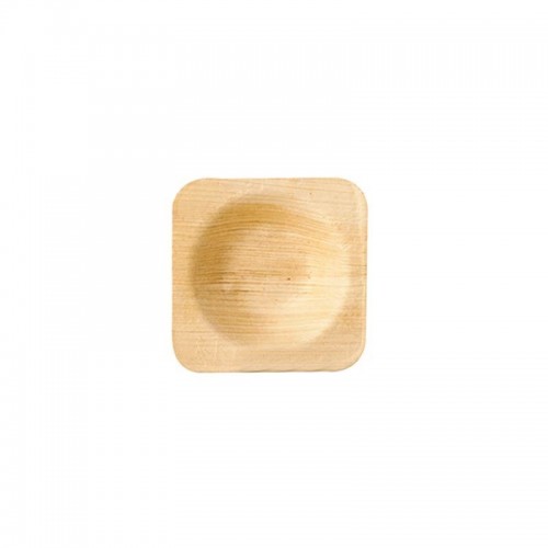 Comprar 25 Boles, Hoja de palma biodegradable gama Pure cuadrado 6 cm x 6 cm x 1,3 cm en Pepebar