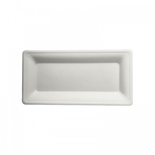 50 Platos de caña de azúcar biodegradable gama Pure cuadrado 13 cm x 26 cm blanco Comprar 50 Platos de caña de azúcar biodegradable gama Pure cuadrado 13 cm x 26 cm blanco en Pepebar