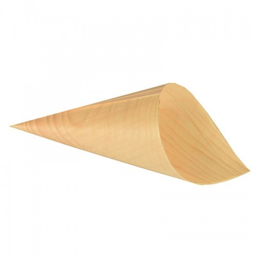 Comprar 50 Cono de madera biodegradable gama Pure Ø 11 cm · 21 cm en Pepebar