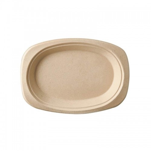 50 Platos de caña de azúcar biodegradable gama Pure oval 23 cm x 16 cm x 2 cm natural Comprar 50 Platos de caña de azúcar biodegradable gama Pure oval 23 cm x 16 cm x 2 cm natural en Pepebar