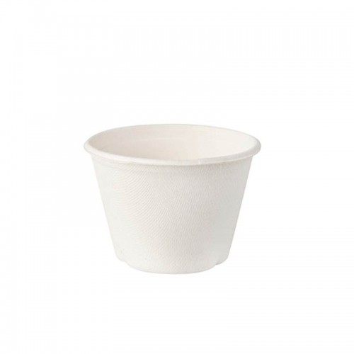 Comprar 50 Boles, caña de azúcar biodegradable gama Pure 100 ml Ø 7,5 cm · 5,3 cm blanco en Pepebar