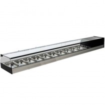 Vitrina expositora cristal recto 10 cubetas R-10I - Pepebar Vitrina expositora cristal recto 10 cubetas R-10I - Catálogo Vitrinas refrigeradas