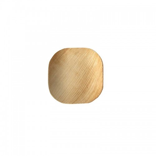 Comprar 25 Platos, Hoja de palma biodegradable gama Pure cuadrado 10 cm x 10 cm x 1,5 cm en Pepebar