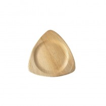 25 Platos, Hoja de palma biodegradable gama Pure triangular 25 cm x 25 cm x 1,5 cm