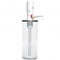 Dosificador cilíndrico de plástico con tapa de acero inox 2 litros