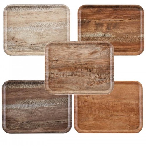 Comprar Bandeja melamina efecto madera 360x460mm Cambro. Varios colores en Pepebar