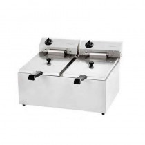 Freidora eléctrica sin grifo de vaciado 6+6 litros FRIN19 - Pepebar Freidora eléctrica sin grifo de vaciado 6+6 litros FRIN19 - Catálogo Freidora doble