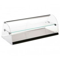 Vitrina expositora 1 estante E24. Ancho 840 mm Varias medidas Con opción de LED