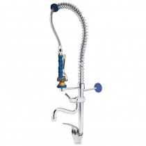 Grifo ducha monomando con soporte a pared y caño incorporado 463052 - Catálogo Grifería industrial