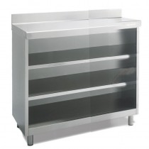 Mueble cafetero inox 2 estantes 1495 mm. ancho ECM60-150-2