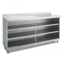 Mesa cafetera 2 metros 2 estantes 60 cm fondo ECM60-200-2