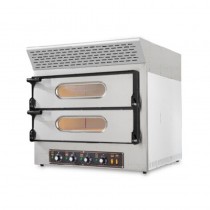 Horno de pizza de piedra refractaria con campana RIKUBE2EVOPLUS