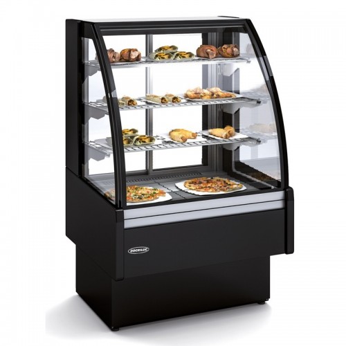 Comprar Vitrina expositora caliente 1300mm cristal curvo y recto VV-6HE-13 en Pepebar