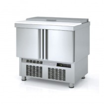 Mesa fría Saladette con estantes interiores GN 1/1 Docriluc 169 litros MS-100 - Pepebar Mesa fría Saladette con estantes interiores GN 1/1 Docriluc 169 litros MS-100