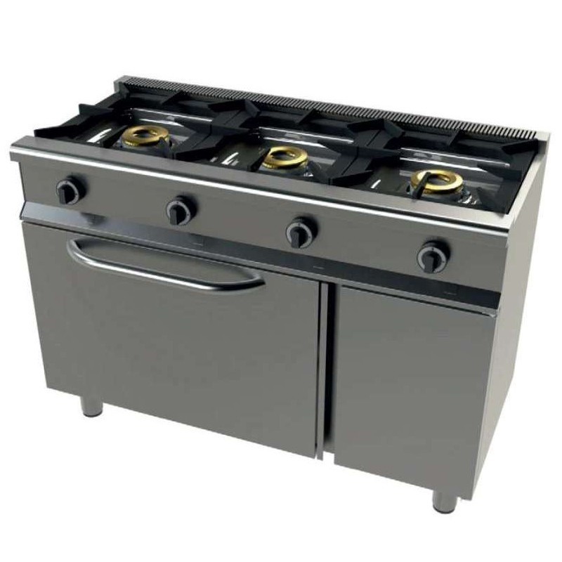 ➤DTO en Cocina a gas con horno GN 1/1 3 fuegos G301/1 | PepeBar.com ⬆