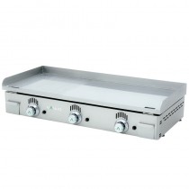 Plancha eléctrica semi-ranurada con placa de cromo duro NCREM-100