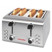 Tostador de acero inoxidable Caterlite de 4 ranuras CP929