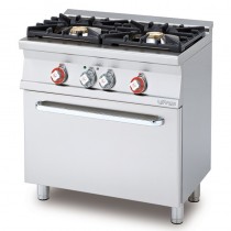 Cocina a gas con horno eléctrico con asador GN 1/1 CF2-58GE - Pepebar Cocina a gas con horno eléctrico con asador GN 1/1 CF2-58GE - Catálogo Cocinas industriales con horno